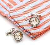 Personalized Round Button Cufflinks XK22S063