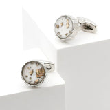 Personalized Round Button Cufflinks XK22S063