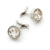 Personalized Round Button Cufflinks XK22S063