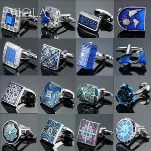 Noble Royal Green Stainless Cufflinks Men's Jewelry Business Wedding