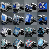 Noble Royal Green Stainless Cufflinks Men's Jewelry Business Wedding