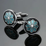 Noble Royal Green Stainless Cufflinks Men's Jewelry Business Wedding