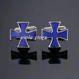 Noble Royal Green Stainless Cufflinks Men's Jewelry Business Wedding