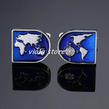 Noble Royal Green Stainless Cufflinks Men's Jewelry Business Wedding