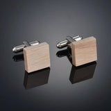 Wooden Copper Men's Cufflinks Gift for Wedding Party