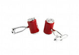 iGame Coke Cans Cuff Links Red Cola Brass Material