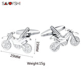 Motorcycle Cufflinks Mens Wedding Gift High Jewelry Shirt Button