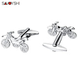 Motorcycle Cufflinks Mens Wedding Gift High Jewelry Shirt Button