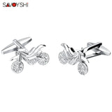 Motorcycle Cufflinks Mens Wedding Gift High Jewelry Shirt Button