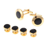 6 Pcs Men's Tuxedo Cufflinks and Shirt Studs Set
