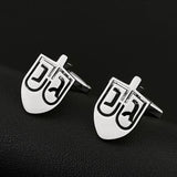 Jewish Dreidel Cufflinks for Men Women Suit Clasp Clip Stainless Steel Jewelry