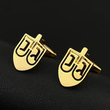 Jewish Dreidel Cufflinks for Men Women Suit Clasp Clip Stainless Steel Jewelry