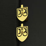Jewish Dreidel Cufflinks for Men Women Suit Clasp Clip Stainless Steel Jewelry