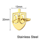 Jewish Dreidel Cufflinks for Men Women Suit Clasp Clip Stainless Steel Jewelry