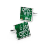 iGame Arrival Cuff Links Green Circuit Board Brass Material Men's Cufflinks