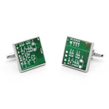 iGame Arrival Cuff Links Green Circuit Board Brass Material Men's Cufflinks