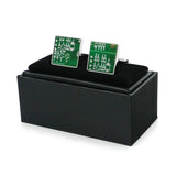 iGame Arrival Cuff Links Green Circuit Board Brass Material Men's Cufflinks