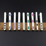 Men's Colorful Crystal Tie Clips Metal Business Banquet Necktie Clips Gift