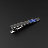 Men's Colorful Crystal Tie Clips Metal Business Banquet Necktie Clips Gift