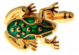 Copper Frog Cufflinks Green Cuff Links Wholesale&retail