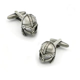 Copper Men's Cufflinks Silver Bullet Enamel Cuff Links