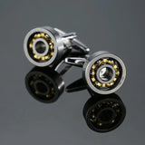 Men's Cuff Links Rotatable Bearings French Shirts Wedding Dress Buttons