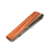 Hot Classy Wooden Tie Bar Clip Wedding Business Club Men Gift Accessory