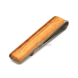 Hot Classy Wooden Tie Bar Clip Wedding Business Club Men Gift Accessory