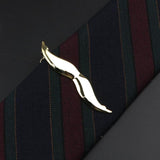 Men's Neck Tie Pin Clips, Golden Unique Style Wedding Necktie Wear