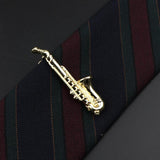 Men's Neck Tie Pin Clips, Golden Unique Style Wedding Necktie Wear