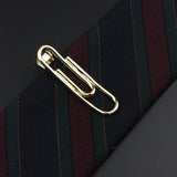 Men's Neck Tie Pin Clips, Golden Unique Style Wedding Necktie Wear