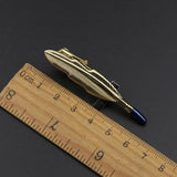 Men's Neck Tie Pin Clips, Golden Unique Style Wedding Necktie Wear