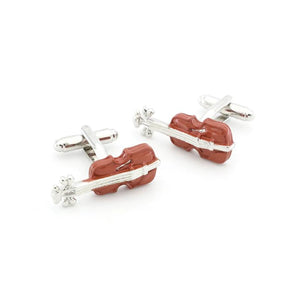 Violin Cufflinks Brass Coffee Cuff Links Wholesale&Retail