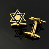 Magen David Star Jewish Cufflinks Stainless Steel