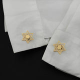 Magen David Star Jewish Cufflinks Stainless Steel
