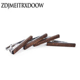 Classic Style Wood Tie Clip Pin Clasp Bar Metal Men Jewelry