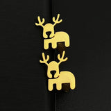 Elk Cufflinks Stainless Steel Christmas Jewelry