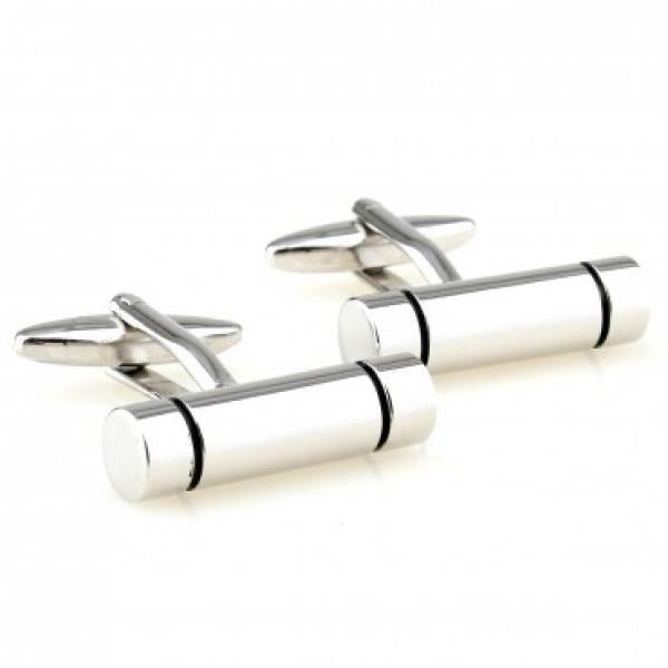 Enamel Cufflink Cuff Link 1 Pair Big Promotion Cylinder Fish Pain Gain Crown Bow