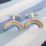 Enamel Cufflink Cuff Link 1 Pair Big Promotion Cylinder Fish Pain Gain Crown Bow
