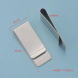 5Pcs/Lot Stainless Steel Mirror Tie Clip Money Clamp Business DIY Accessories