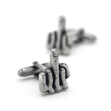 Men's Vintage Finger Gesture Cufflinks Funny Brass Cuff Links