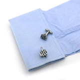 Men's Vintage Finger Gesture Cufflinks Funny Brass Cuff Links
