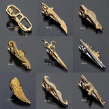 Plane Model Tie Clip for Men Metal Electroplate Business Tie Clip