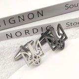Tryzub Ukraine Symbol Cufflinks for Men Stainless steel Hollow