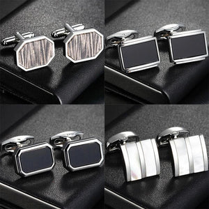 French Shirts Cufflinks Classic Wedding Gift Silvery Brown Copper Cufflink