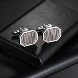 French Shirts Cufflinks Classic Wedding Gift Silvery Brown Copper Cufflink