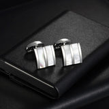 French Shirts Cufflinks Classic Wedding Gift Silvery Brown Copper Cufflink