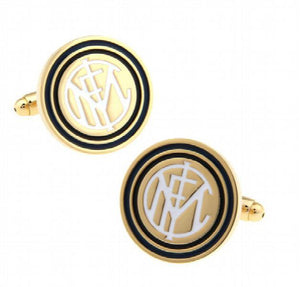 Men's Football Club Cufflink in Golden