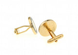 Men's Football Club Cufflink in Golden