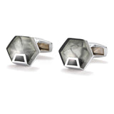 Men's XK22S026 High Hexagon Cufflinks